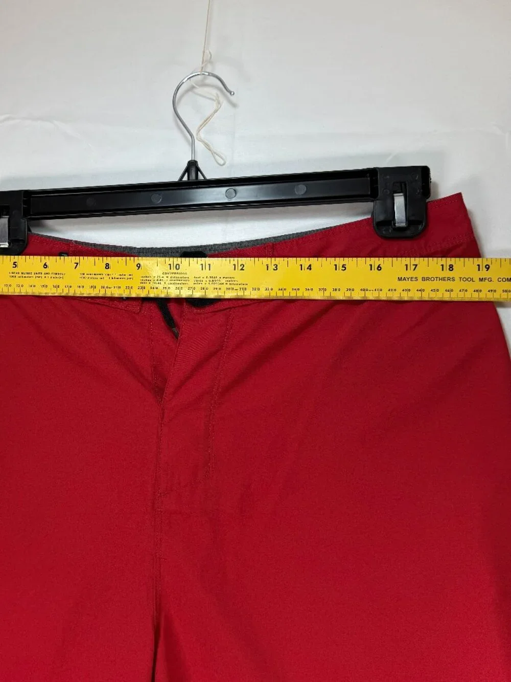 Hurley Board Shorts Mens Size 34 Red Unlined Swim Trunks Comfort 9” Inseam Beach